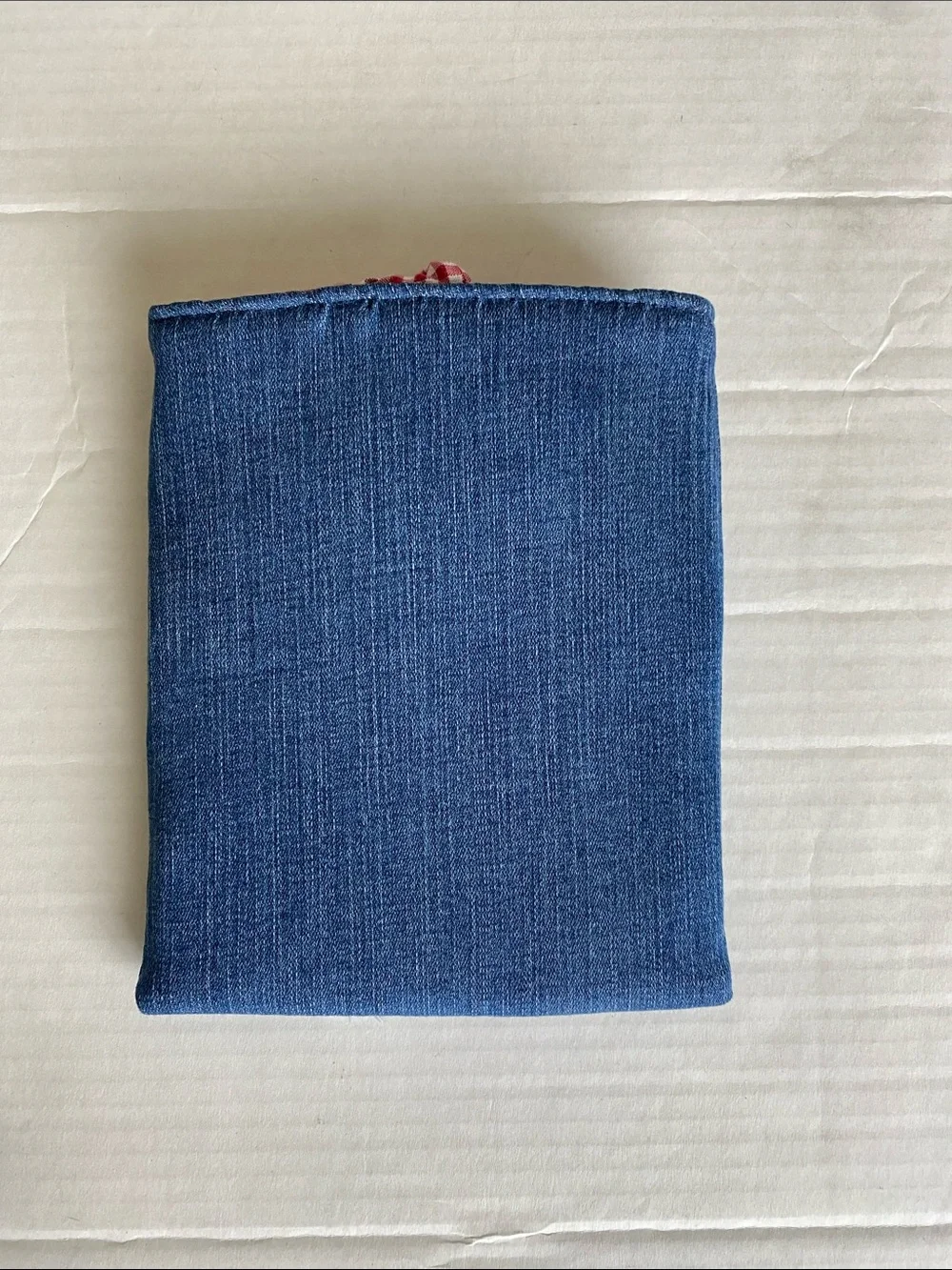Paperwhite Kindle Cover Sleeve Upcycled Denim With Patch And Tie String